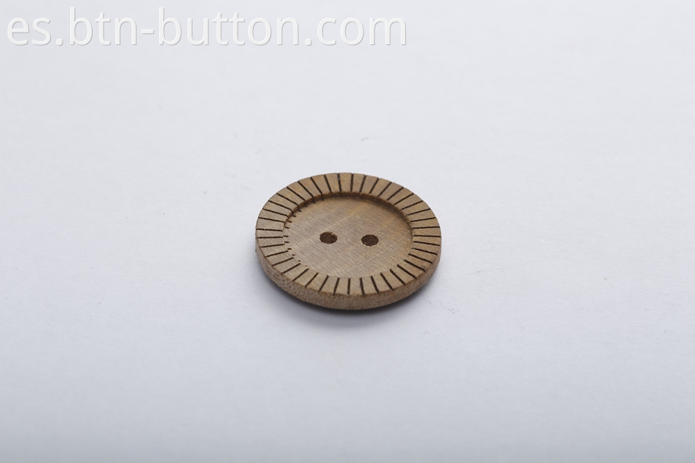 Pure natural wooden buttons for clothing